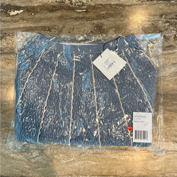 NWT Sandro Blue Matching Skirt Size 0/XS, 2/M - Picture 4 of 4